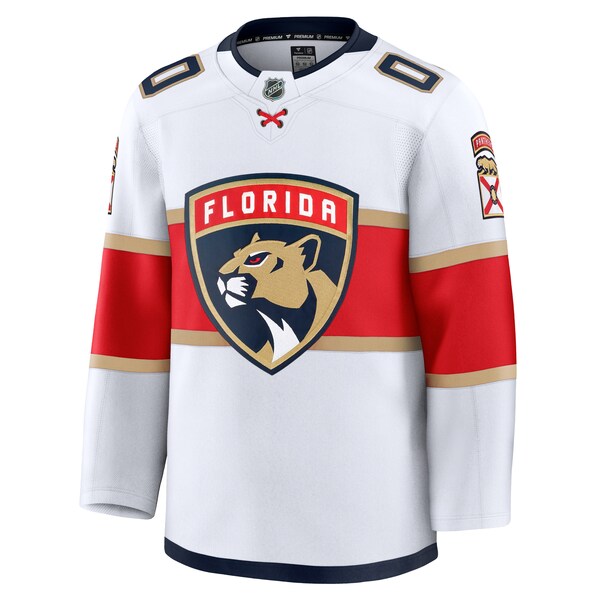 Florida Panthers Away Premium Custom Jersey - White/Red - Image 3