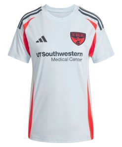 Alternative view of Marco Farfan FC Dallas adidas Women's 2025 The Inferno Kit Replica Player Jersey - Light Blue