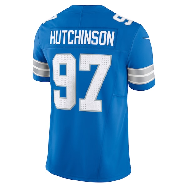 Aidan Hutchinson Detroit Lions Nike Vapor F.U.S.E. Limited Jersey - Blue - Image 4