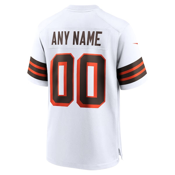 Cleveland Browns Nike 1946 Collection Alternate Custom Jersey - White - Image 3