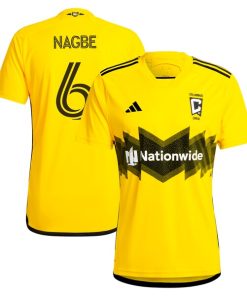 Darlington Nagbe Columbus Crew adidas 2024 The Home Kit Replica Player Jersey - Yellow