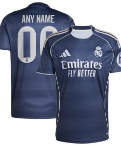 Los Merengues adidas 2025/26 Away Replica Custom Jersey - Blue