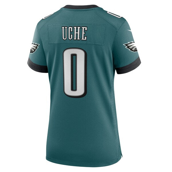 Josh Uche Philadelphia Eagles Nike Women's Team Game Jersey - Midnight Green - Image 3