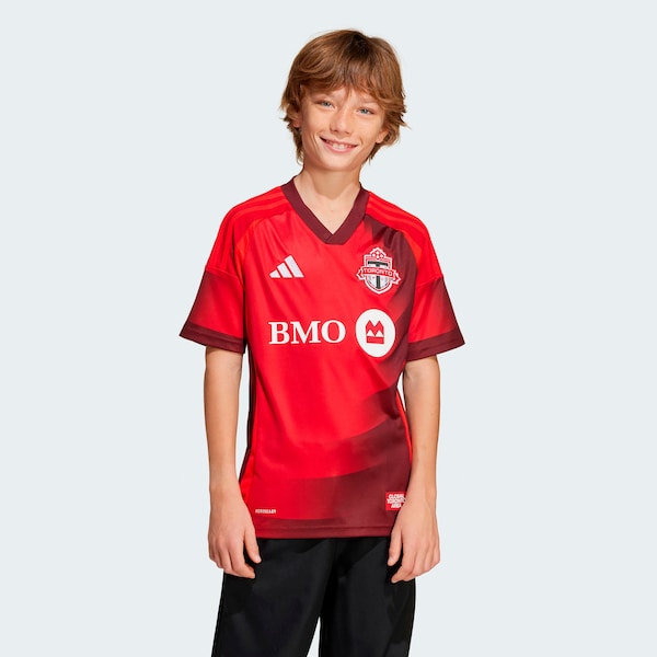 Toronto FC adidas Youth 2025 Club Kit Replica Jersey - Red - Image 4