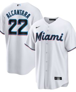 Sandy Alcantara Miami Marlins Nike Replica Player Jersey - White
