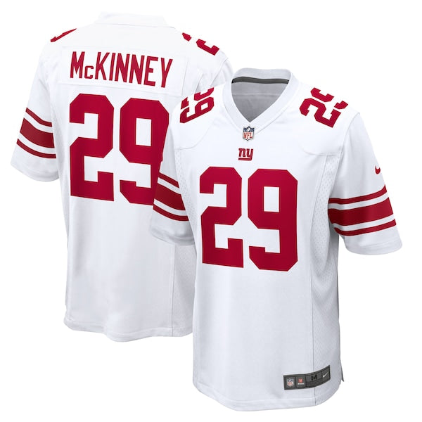 Xavier McKinney New York Giants Nike Away Game Player Jersey - White/Royal - Image 3