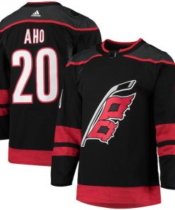 Sebastian Aho Carolina Hurricanes adidas Home Primegreen Authentic Player Jersey - Black