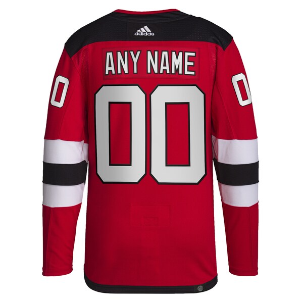 New Jersey Devils adidas Home Primegreen Authentic Custom Jersey - Red - Image 3