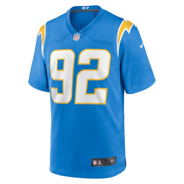 Justin Eboigbe Los Angeles Chargers Nike Team Game Jersey - Powder Blue - Image 3