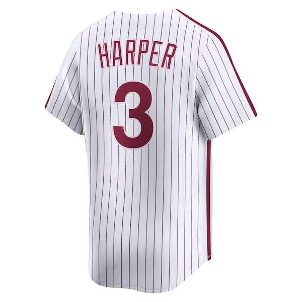 Bryce Harper Philadelphia Phillies Nike Cooperstown Collection Limited Jersey - White - Image 3
