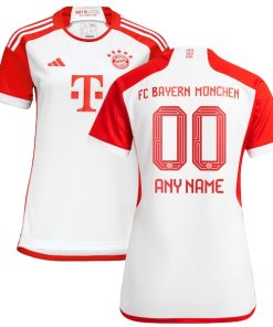 Bayern Munich adidas Women's 2023/24 Home Replica Custom Jersey - White