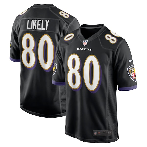 Isaiah Likely Baltimore Ravens Nike Alternate Game Jersey - Black/Purple - Image 2