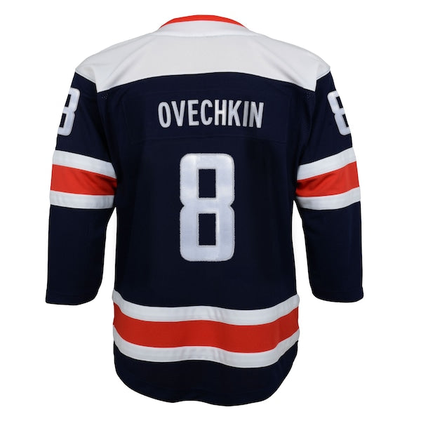 Alexander Ovechkin Washington Capitals Youth 2020/21 Alternate Premier Player Jersey - Navy/Red - Image 5