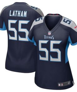 JC Latham Tennessee Titans Nike Women's Team Game Jersey -  Navy