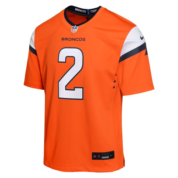 Patrick Surtain II Denver Broncos Nike Youth Game Jersey - Orange/Navy/White - Image 3