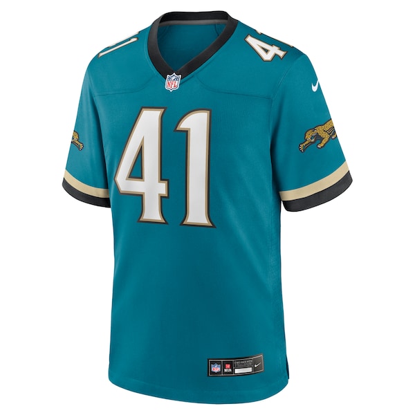 Josh Hines-Allen Jacksonville Jaguars Nike Prowler Throwback Player Game Jersey - Teal - Image 2
