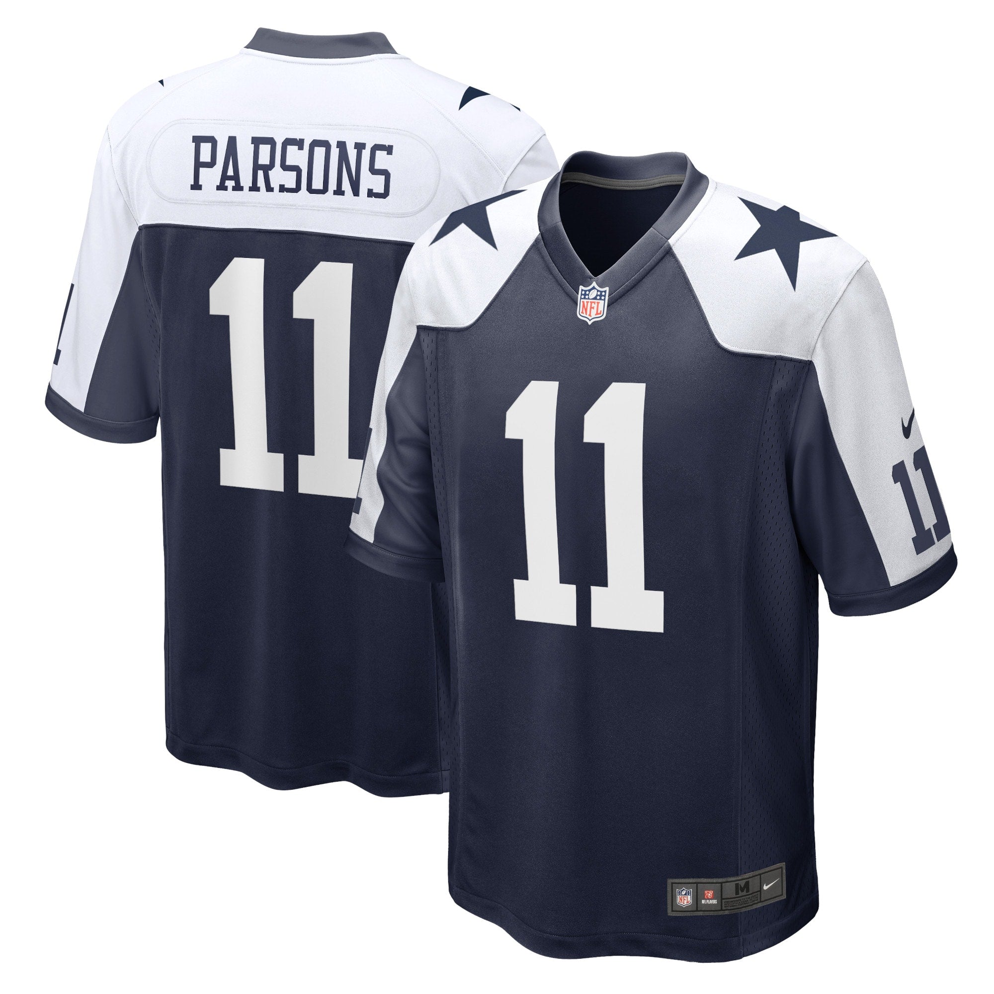 Micah Parsons Dallas Cowboys Nike Game Jersey - White/Navy - Image 3