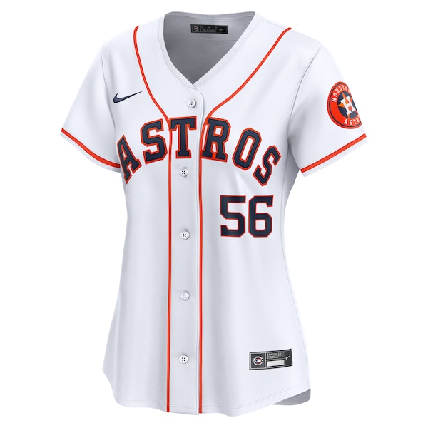 Ronel Blanco Houston Astros Nike Women's Home Limited Jersey - White - Image 2