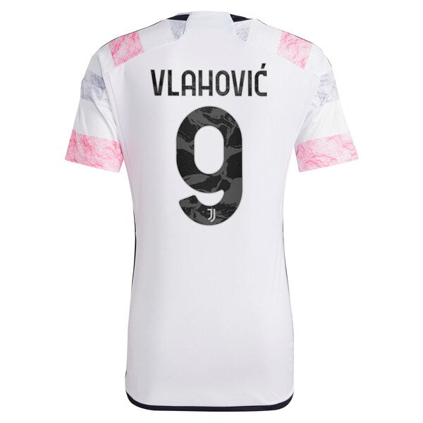 Du?an Vlahovi? Juventus adidas 2023/24 Away Replica Jersey - White - Image 3