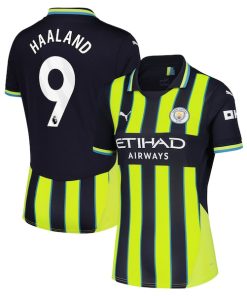Erling Haaland Manchester City Puma Women's 2024/25 Away Replica Player Jersey - Navy