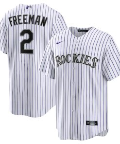 Tyler Freeman Colorado Rockies Nike Home Replica Jersey - White