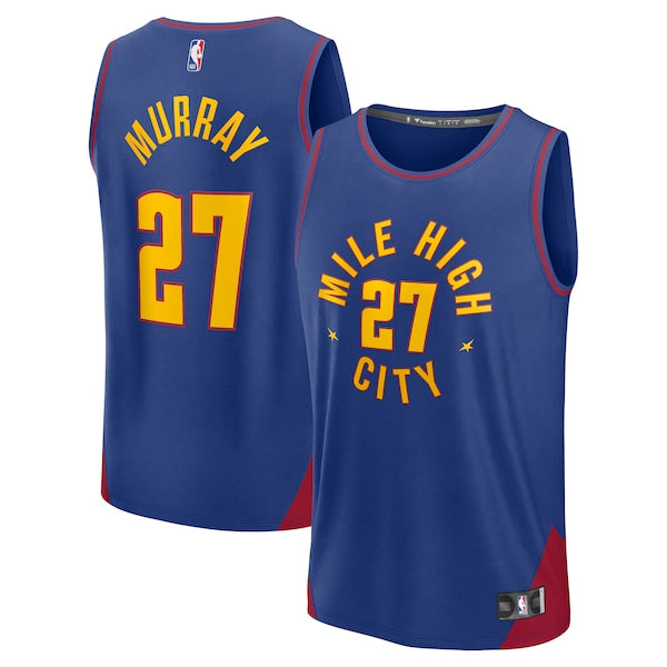 Jamal Murray Denver Nuggets Fast Break Replica Player Jersey - Statement Edition - Blue