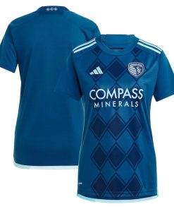Sporting Kansas City adidas Women's 2024 Diamonds Our Forever Replica Jersey?¨C Navy