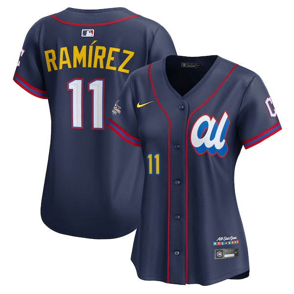 Jos¨¦ Ram¨ªrez American League Nike Women's 2025 All-Star Edition Limited Player Jersey - Navy
