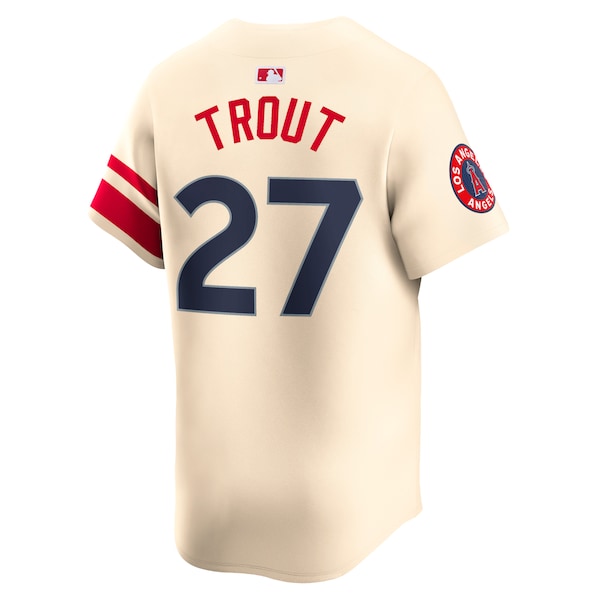 Mike Trout Los Angeles Angels Nike City Connect Limited Player Jersey - Cream - Image 3