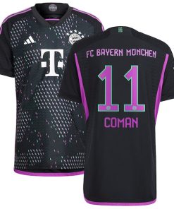 Kingsley Coman Bayern Munich adidas 2023/24 Away Authentic Player Jersey - Black/White
