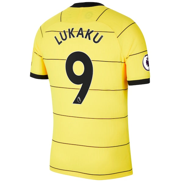 Romelu Lukaku Chelsea Nike 2021/22 Away Authentic Player Jersey - Yellow - Image 3