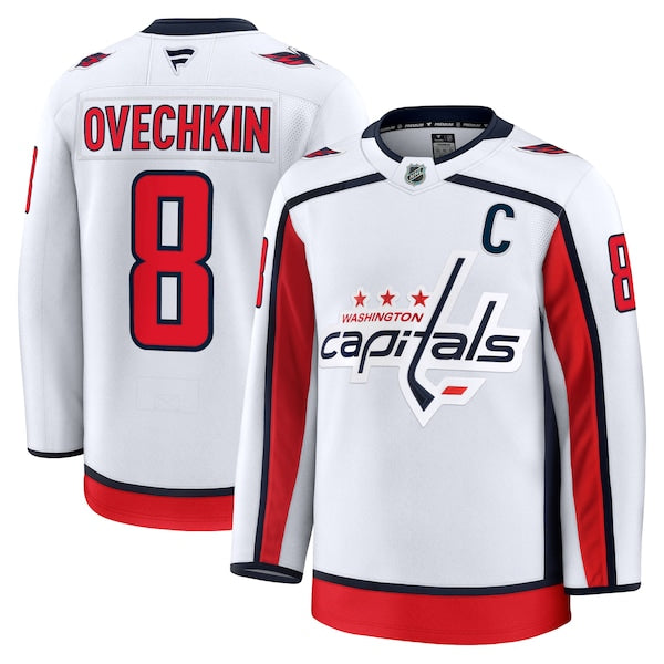 Alexander Ovechkin Washington Capitals Away Premium Jersey - White/Black/Red