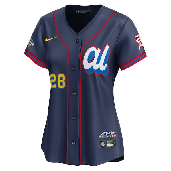 Javier B¨¢ez American League Nike Women's 2025 All-Star Edition Limited Player Jersey - Navy - Image 2