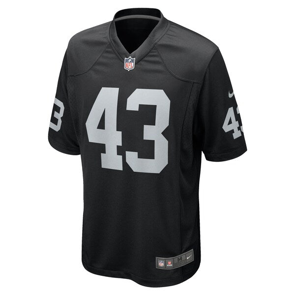 Kanai Mauga Las Vegas Raiders Nike Team Game Jersey - Black - Image 2