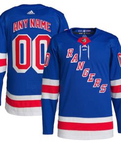 New York Rangers adidas  Home  Primegreen Authentic Custom Jersey - Royal