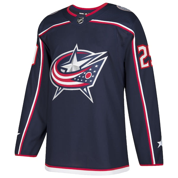 Patrik Laine Columbus Blue Jackets adidas Home Authentic Player Jersey - Navy - Image 2