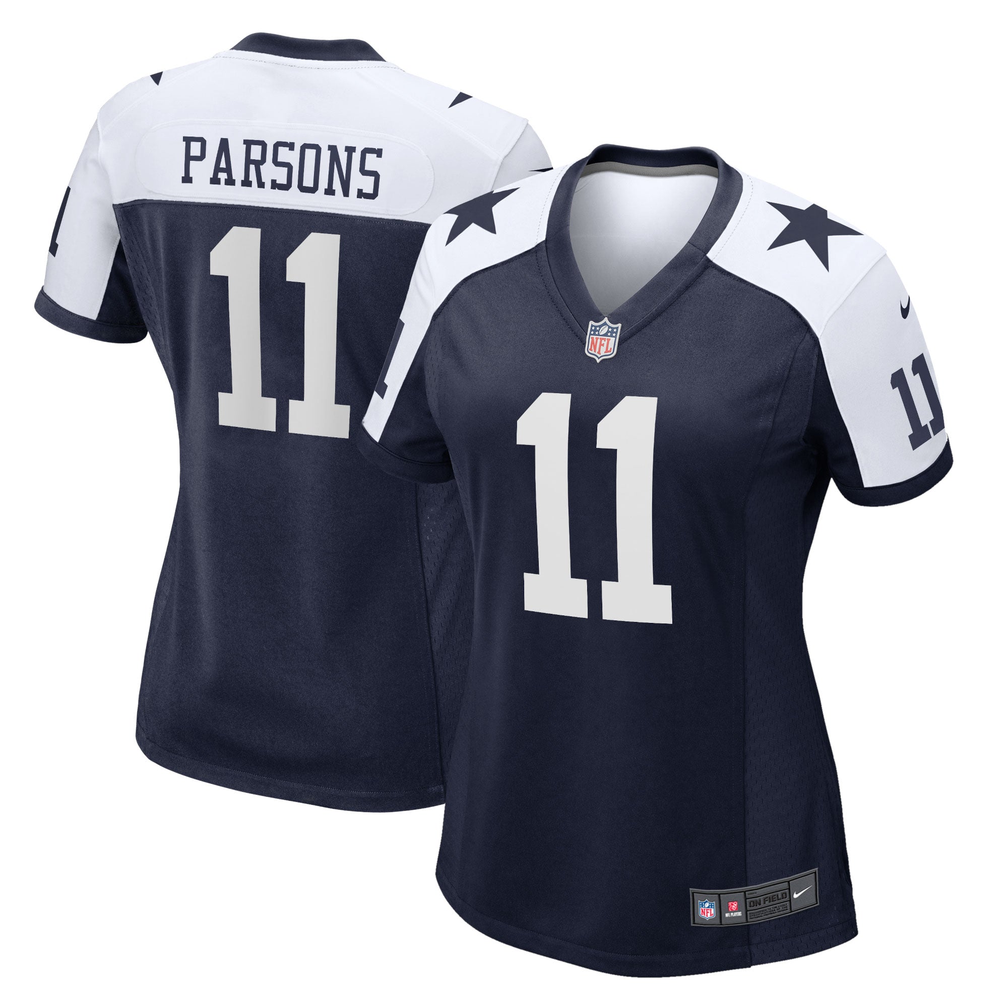 Micah Parsons Dallas Cowboys Nike Women's Game Jersey - White/Navy - Image 6