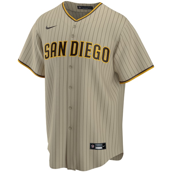 Fernando Tatis Jr. San Diego Padres Nike Alternate Replica Player Jersey - Tan/Brown/White - Image 7