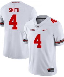 Alternative view of Jeremiah Smith Ohio State Buckeyes #4 Limited Jersey - White