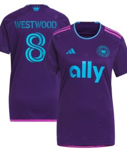 Ashley Westwood Charlotte FC adidas Women's 2023 Crown Jewel Kit Replica Jersey - Purple