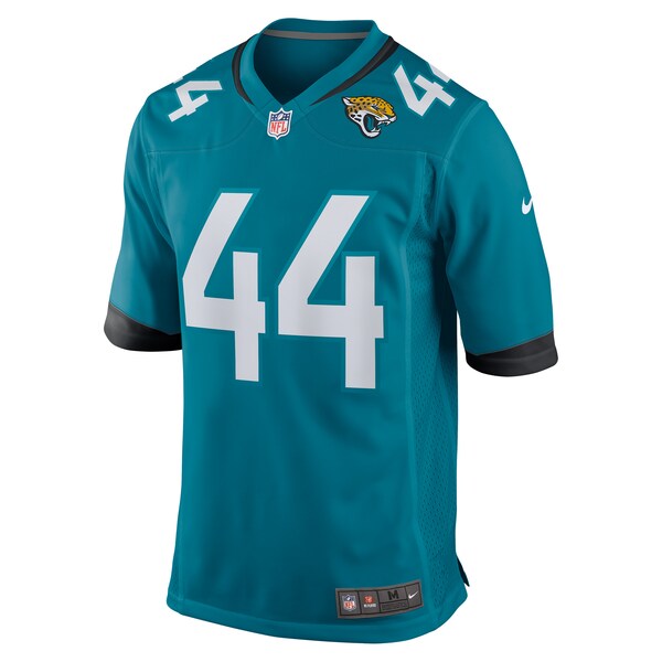 Travon Walker Jacksonville Jaguars Nike Player Game Jersey - Teal/Black/White - Image 3