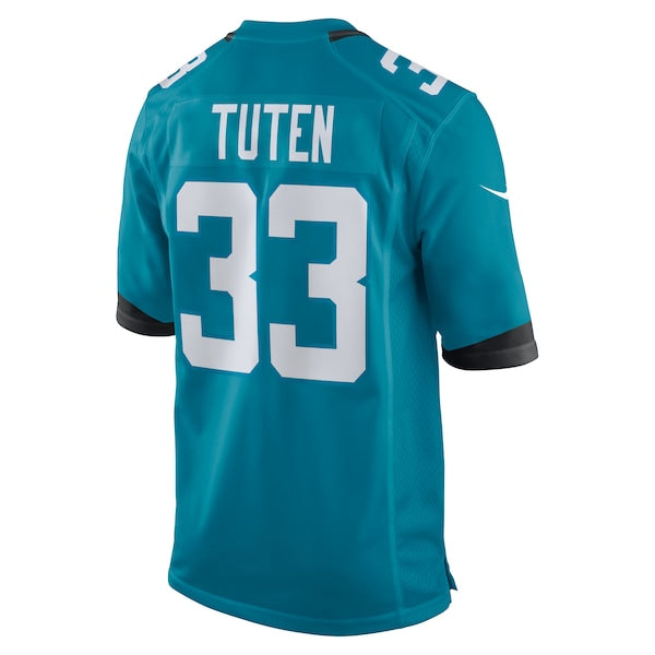 Bhayshul Tuten Jacksonville Jaguars Nike Team Game Jersey - Teal - Image 3