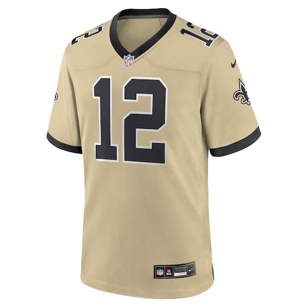 Chris Olave New Orleans Saints Nike Gameday Golds Alternate Game Player Jersey - Gold - Image 2