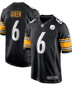 Alternative view of Patrick Queen Pittsburgh Steelers Nike  Game Jersey -  Black