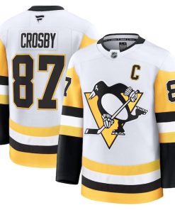 Alternative view of Sidney Crosby Pittsburgh Penguins  Away Premium Jersey - White/Black