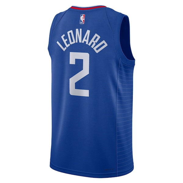Kawhi Leonard LA Clippers Nike Unisex Swingman Jersey - Icon Edition - Royal/White - Image 4