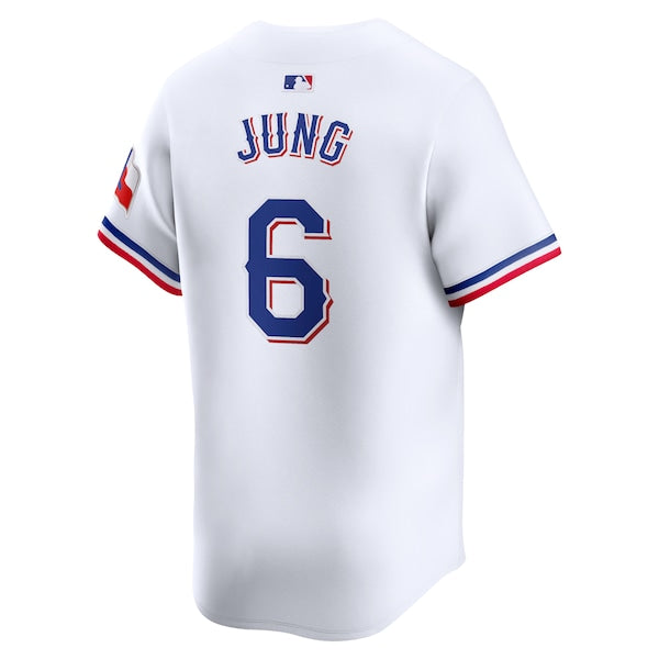 Josh Jung Texas Rangers Nike Home Limited Player Jersey - White - Image 5