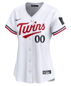 Alternative view of Minnesota Twins Nike Women's Home Limited Custom Jersey - White