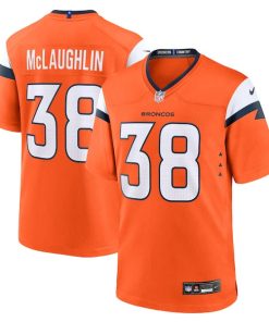 Jaleel McLaughlin Denver Broncos Nike Team Game Jersey -  Orange/Navy/White