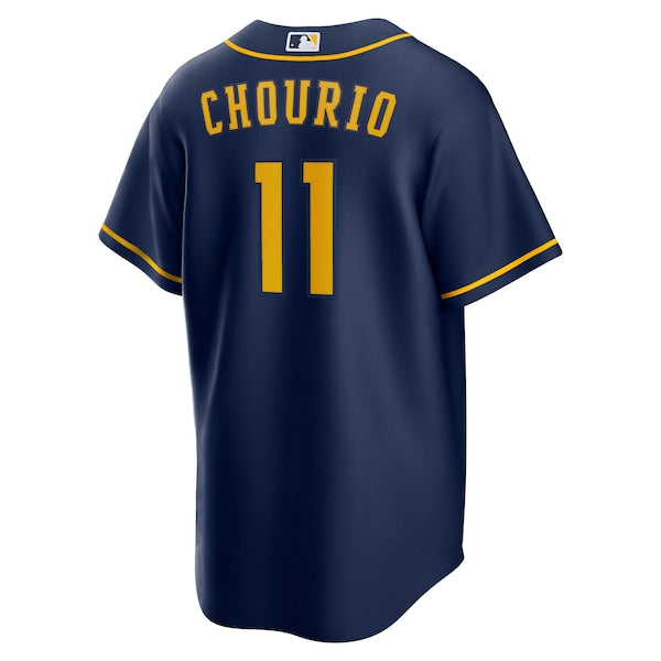 Jackson Chourio Milwaukee Brewers Nike Alternate 2 Replica Jersey - Navy - Image 3